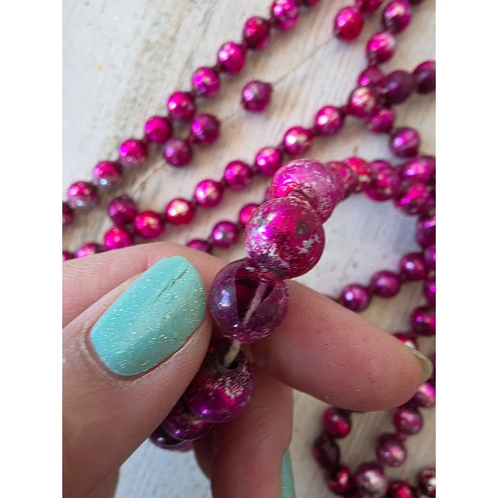 Antique purple mercury glass Garland 108